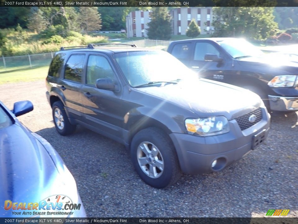 2007 Ford Escape XLT V6 4WD Silver Metallic / Medium/Dark Flint Photo #2