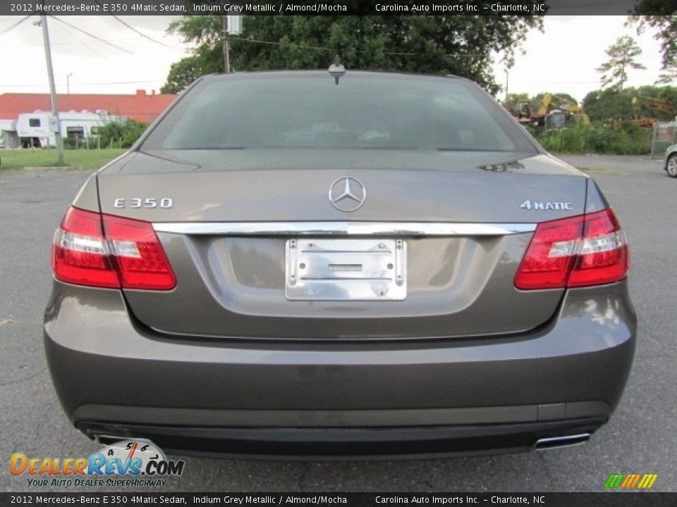 2012 Mercedes-Benz E 350 4Matic Sedan Indium Grey Metallic / Almond/Mocha Photo #9