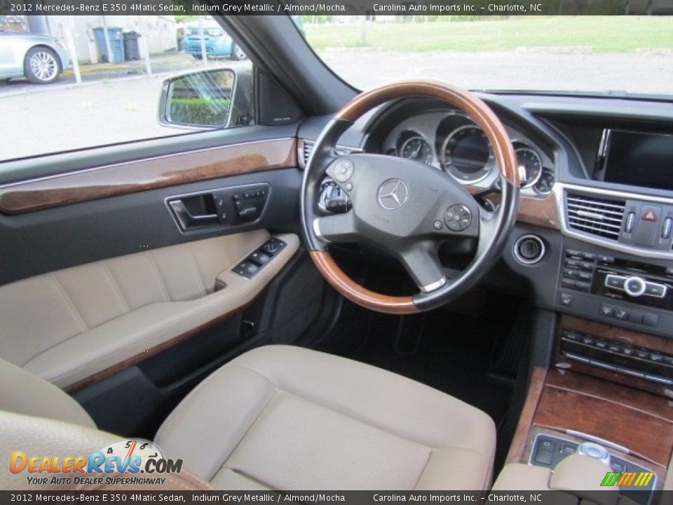 2012 Mercedes-Benz E 350 4Matic Sedan Indium Grey Metallic / Almond/Mocha Photo #12