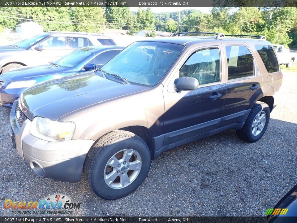 2007 Ford Escape XLT V6 4WD Silver Metallic / Medium/Dark Flint Photo #6