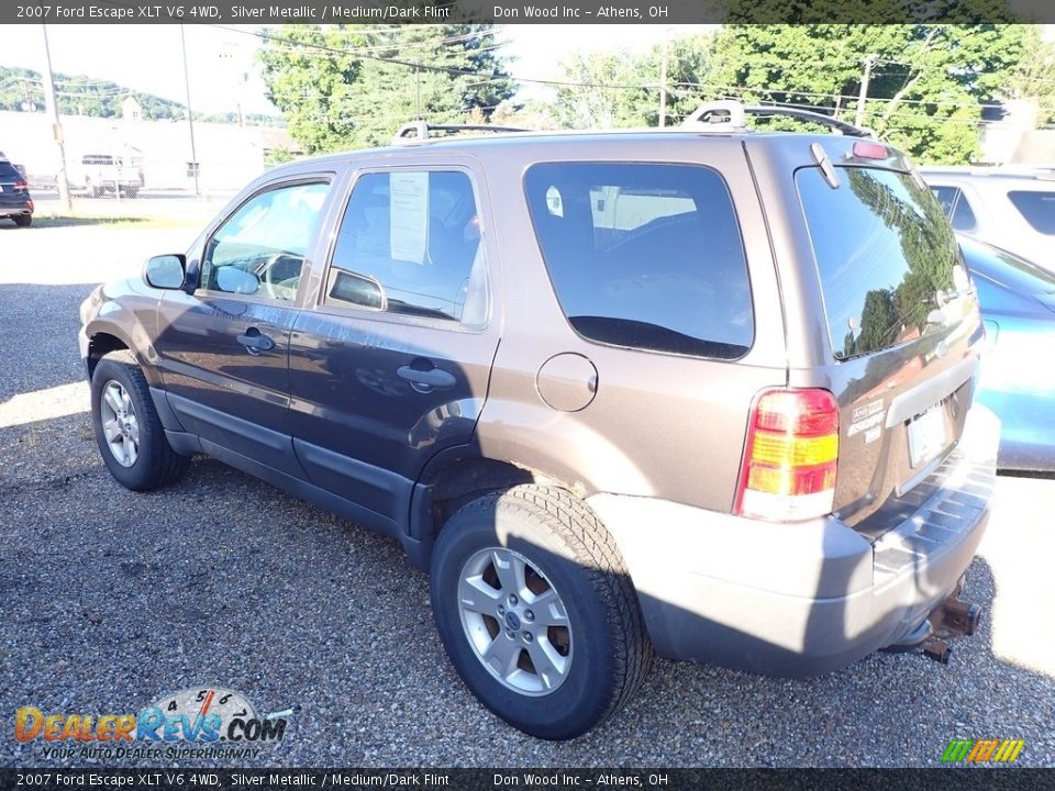 2007 Ford Escape XLT V6 4WD Silver Metallic / Medium/Dark Flint Photo #8