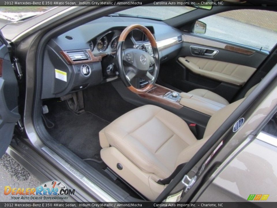 2012 Mercedes-Benz E 350 4Matic Sedan Indium Grey Metallic / Almond/Mocha Photo #17