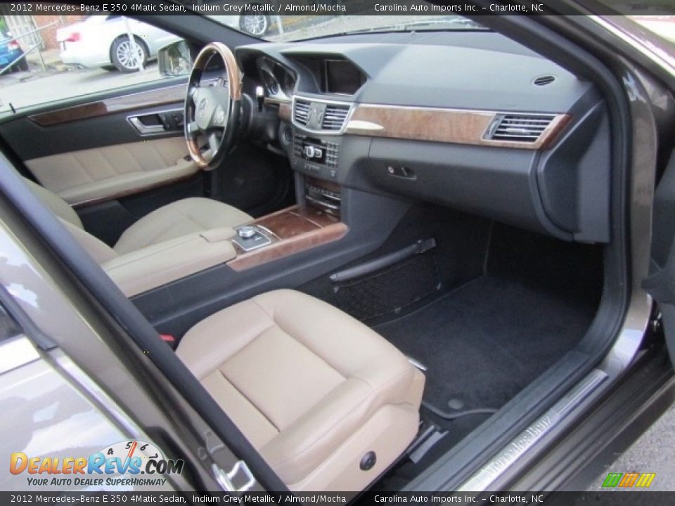 2012 Mercedes-Benz E 350 4Matic Sedan Indium Grey Metallic / Almond/Mocha Photo #22