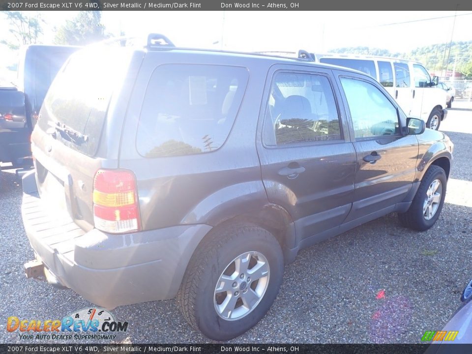 2007 Ford Escape XLT V6 4WD Silver Metallic / Medium/Dark Flint Photo #14