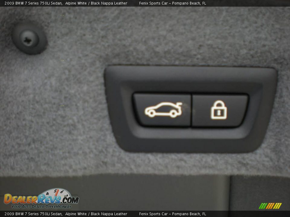 2009 BMW 7 Series 750Li Sedan Alpine White / Black Nappa Leather Photo #26