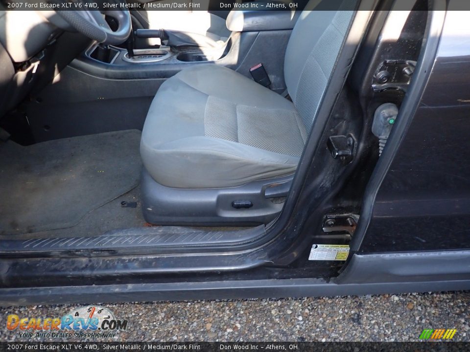 2007 Ford Escape XLT V6 4WD Silver Metallic / Medium/Dark Flint Photo #18