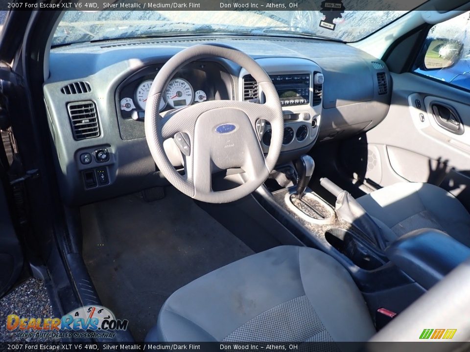 2007 Ford Escape XLT V6 4WD Silver Metallic / Medium/Dark Flint Photo #19