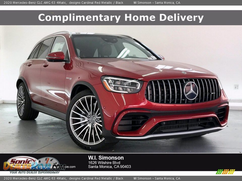 2020 Mercedes-Benz GLC AMG 63 4Matic designo Cardinal Red Metallic / Black Photo #1