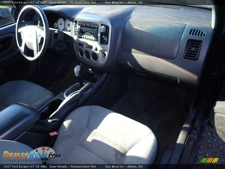 2007 Ford Escape XLT V6 4WD Silver Metallic / Medium/Dark Flint Photo #26