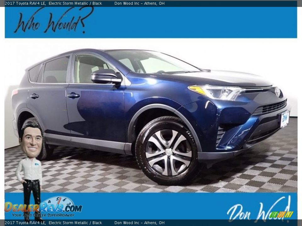 2017 Toyota RAV4 LE Electric Storm Metallic / Black Photo #1