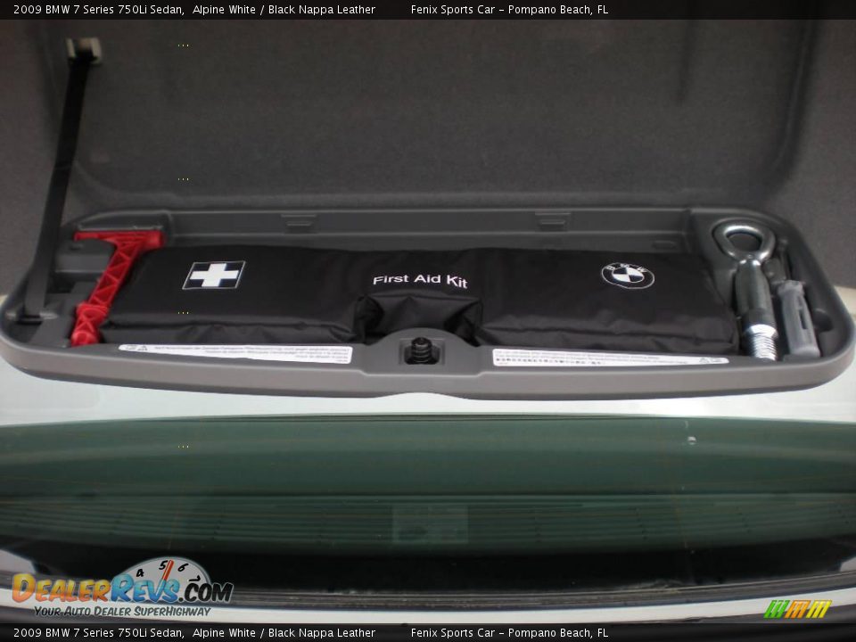 2009 BMW 7 Series 750Li Sedan Alpine White / Black Nappa Leather Photo #27