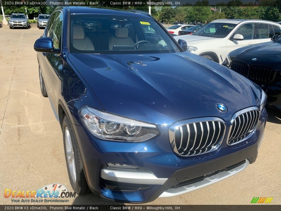 2020 BMW X3 xDrive30i Phytonic Blue Metallic / Black Photo #1