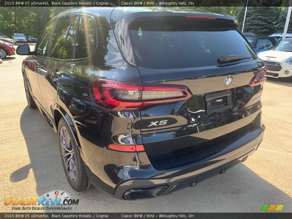 2020 BMW X5 xDrive40i Black Sapphire Metallic / Cognac Photo #2