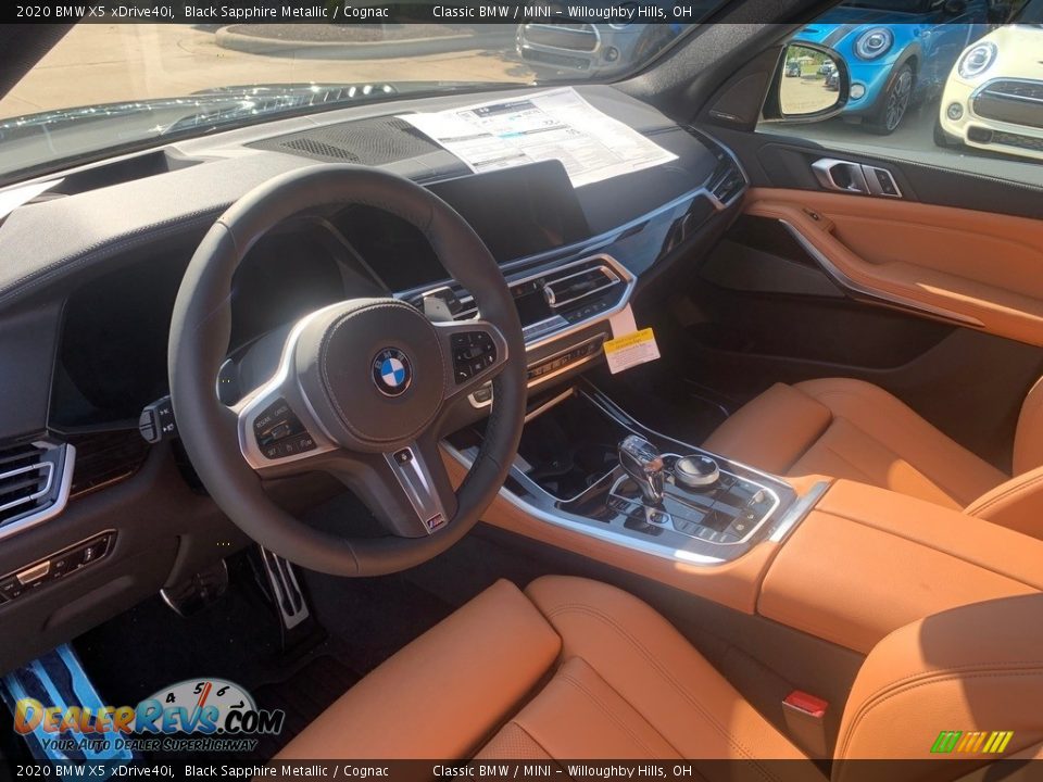 2020 BMW X5 xDrive40i Black Sapphire Metallic / Cognac Photo #3