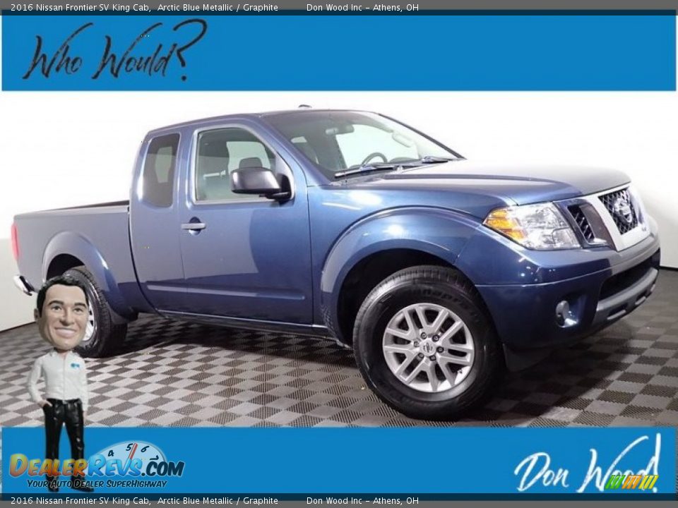 2016 Nissan Frontier SV King Cab Arctic Blue Metallic / Graphite Photo #1