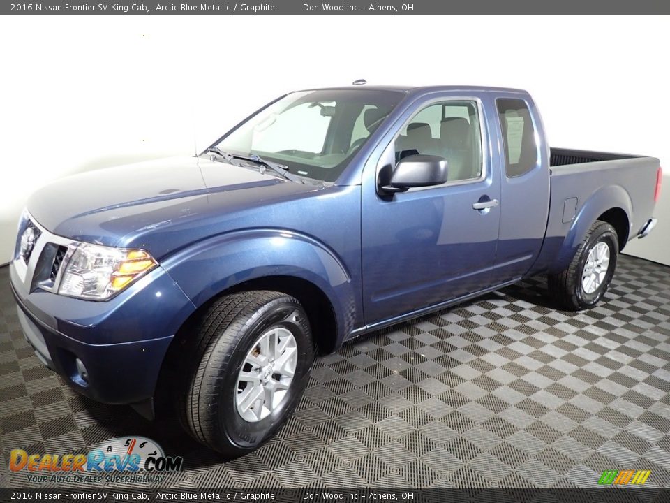 2016 Nissan Frontier SV King Cab Arctic Blue Metallic / Graphite Photo #7