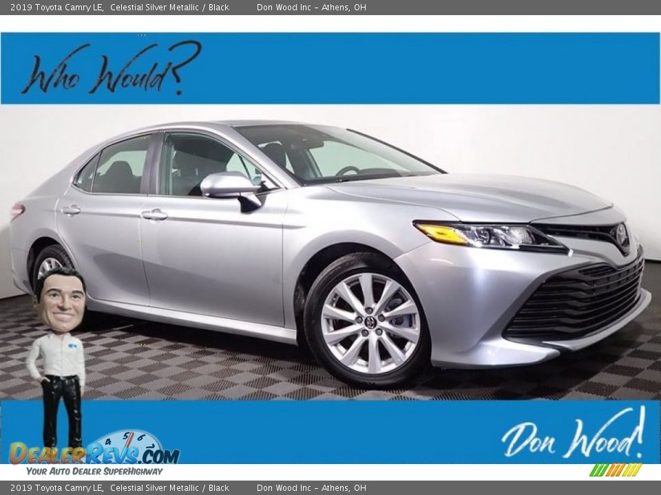 2019 Toyota Camry LE Celestial Silver Metallic / Black Photo #1