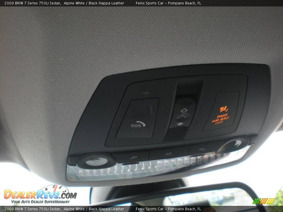 2009 BMW 7 Series 750Li Sedan Alpine White / Black Nappa Leather Photo #30