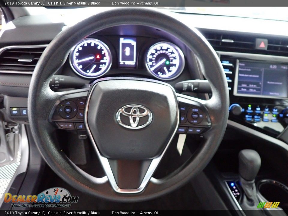 2019 Toyota Camry LE Celestial Silver Metallic / Black Photo #28