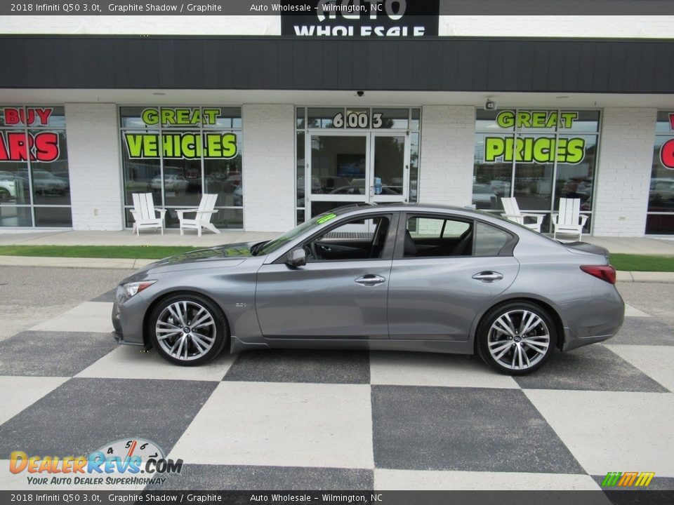 2018 Infiniti Q50 3.0t Graphite Shadow / Graphite Photo #1