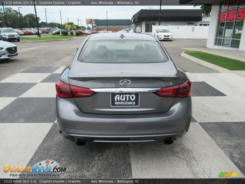 2018 Infiniti Q50 3.0t Graphite Shadow / Graphite Photo #4