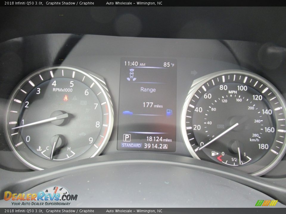 2018 Infiniti Q50 3.0t Graphite Shadow / Graphite Photo #17