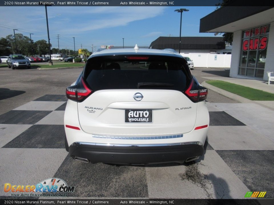 2020 Nissan Murano Platinum Pearl White Tricoat / Cashmere Photo #4