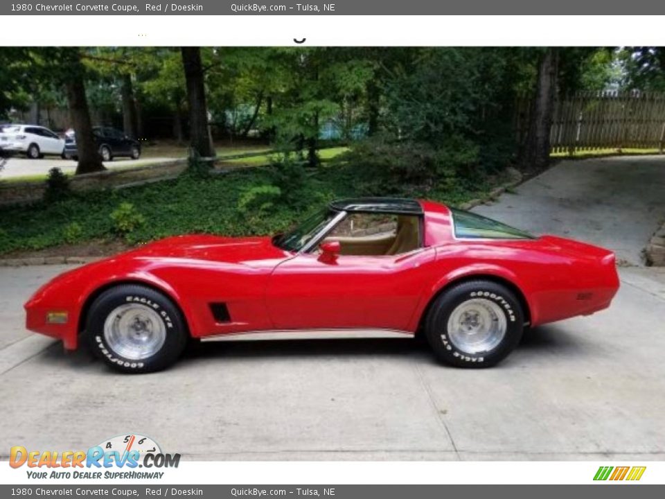 1980 Chevrolet Corvette Coupe Red / Doeskin Photo #2