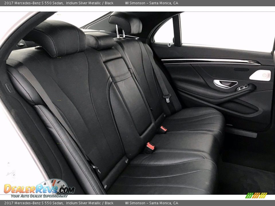 Rear Seat of 2017 Mercedes-Benz S 550 Sedan Photo #13