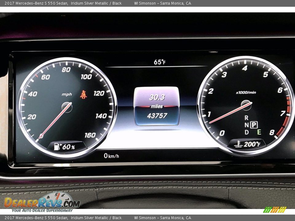 2017 Mercedes-Benz S 550 Sedan Gauges Photo #20