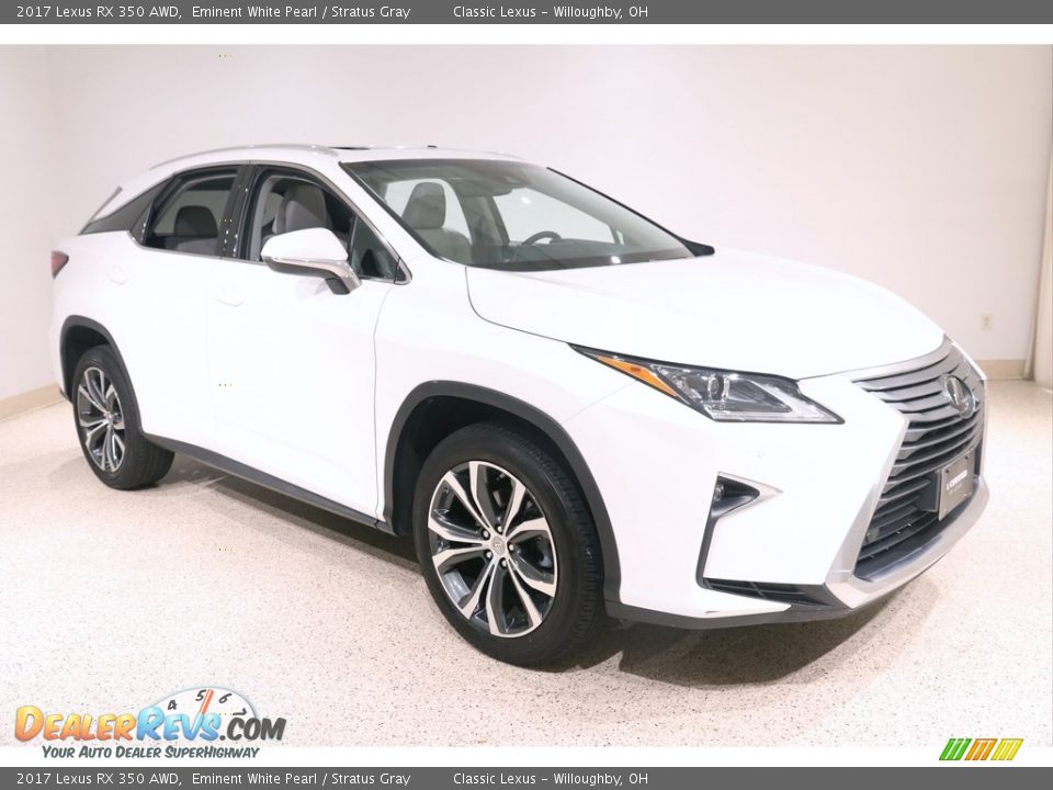 2017 Lexus RX 350 AWD Eminent White Pearl / Stratus Gray Photo #1