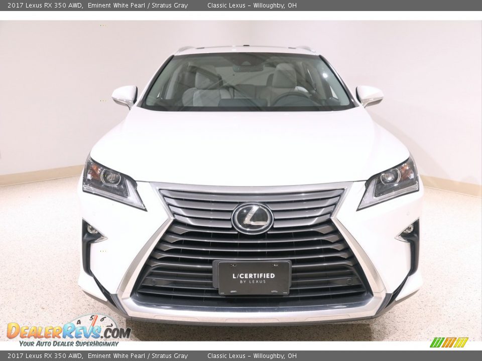 2017 Lexus RX 350 AWD Eminent White Pearl / Stratus Gray Photo #2