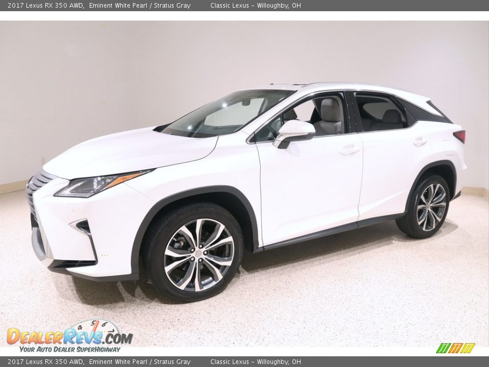 2017 Lexus RX 350 AWD Eminent White Pearl / Stratus Gray Photo #3