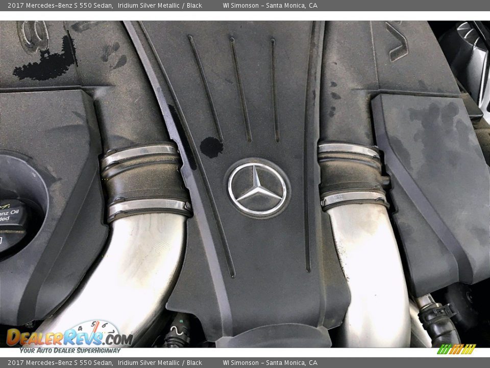 2017 Mercedes-Benz S 550 Sedan Iridium Silver Metallic / Black Photo #31