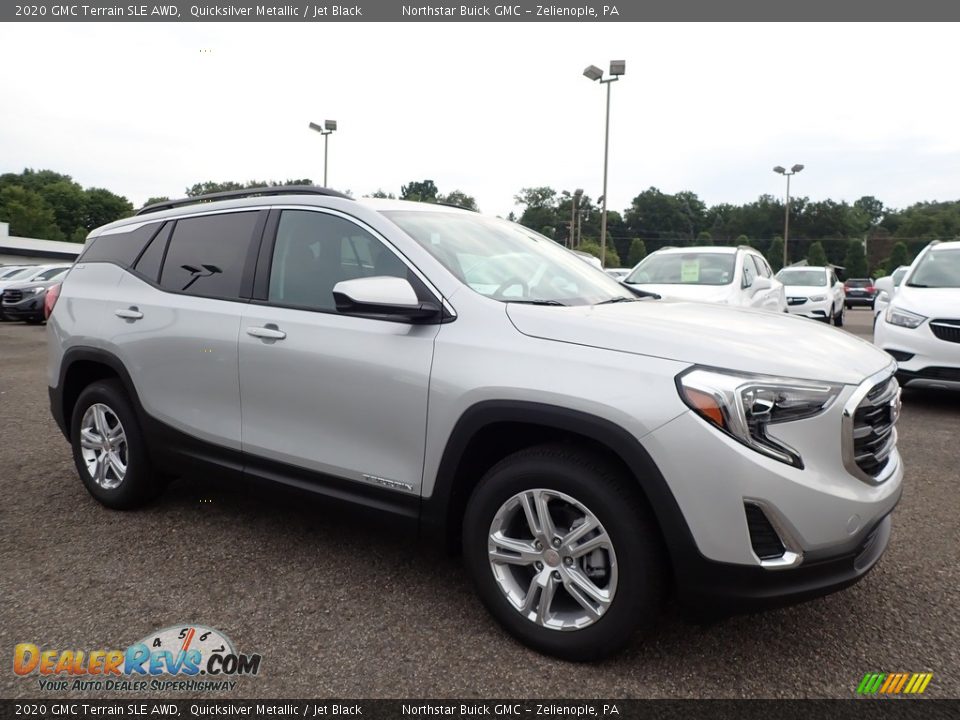 2020 GMC Terrain SLE AWD Quicksilver Metallic / Jet Black Photo #3