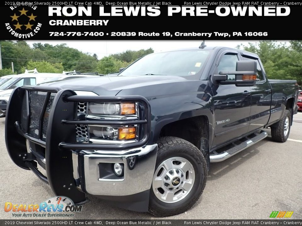 2019 Chevrolet Silverado 2500HD LT Crew Cab 4WD Deep Ocean Blue Metallic / Jet Black Photo #1