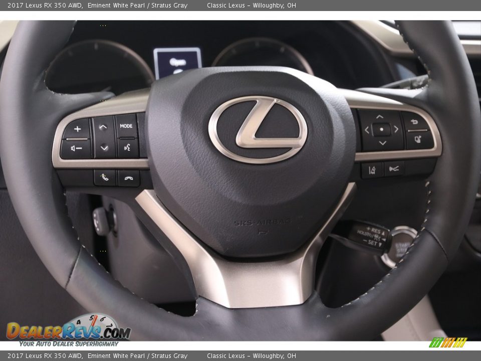 2017 Lexus RX 350 AWD Eminent White Pearl / Stratus Gray Photo #10