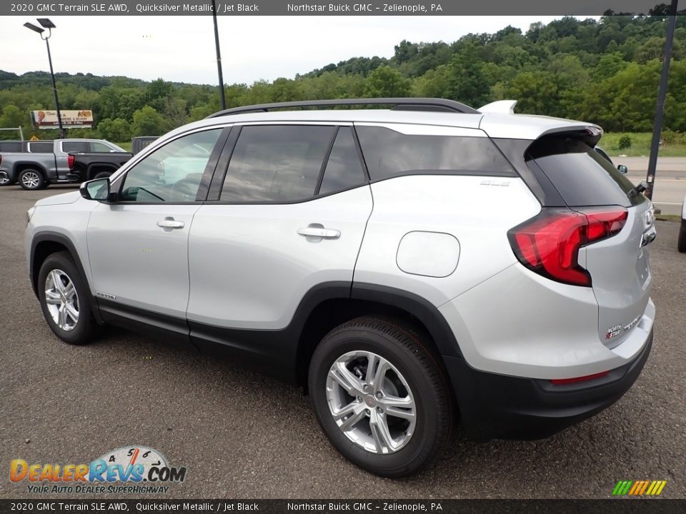 2020 GMC Terrain SLE AWD Quicksilver Metallic / Jet Black Photo #8