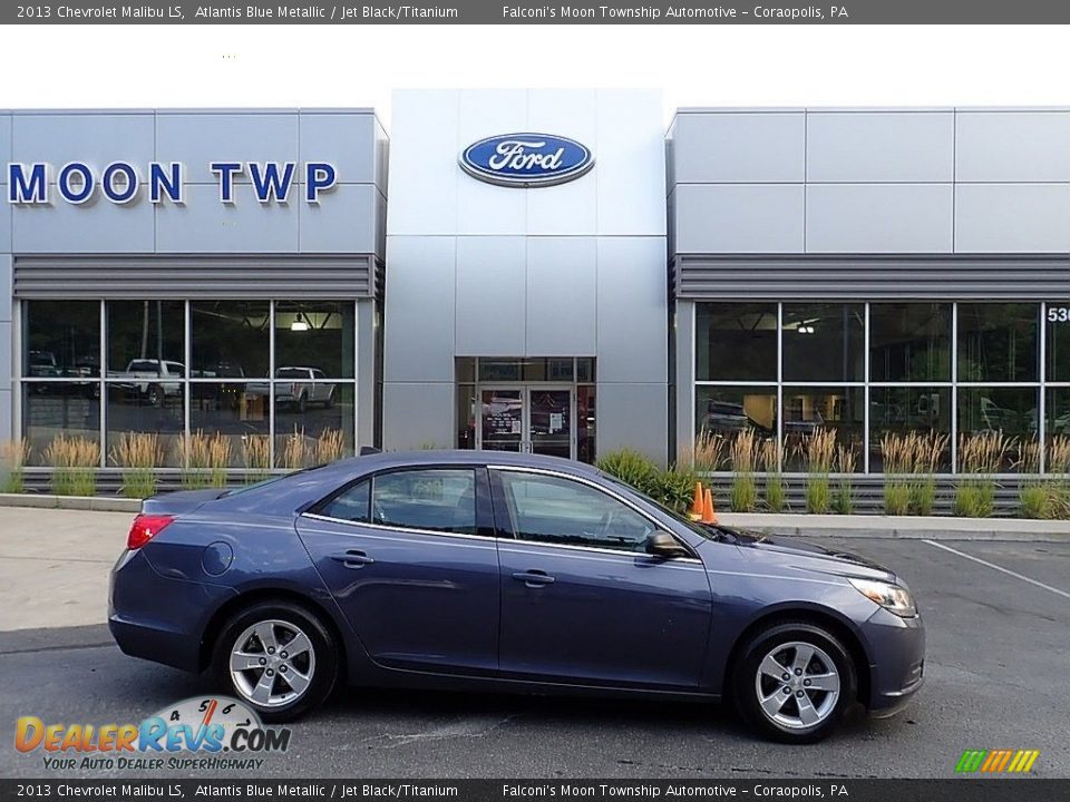 2013 Chevrolet Malibu LS Atlantis Blue Metallic / Jet Black/Titanium Photo #1