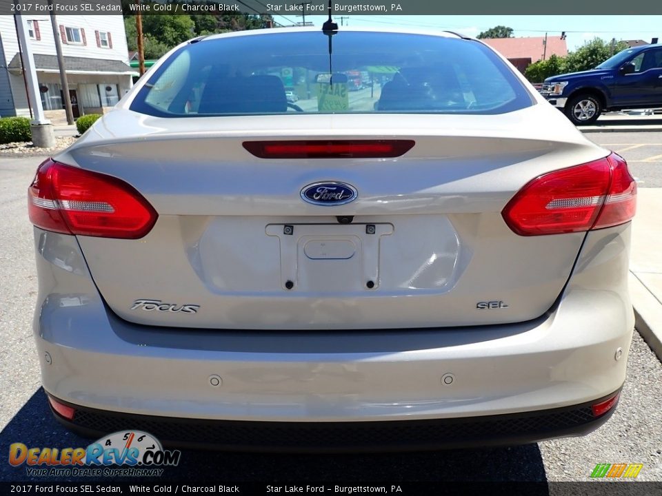 2017 Ford Focus SEL Sedan White Gold / Charcoal Black Photo #4