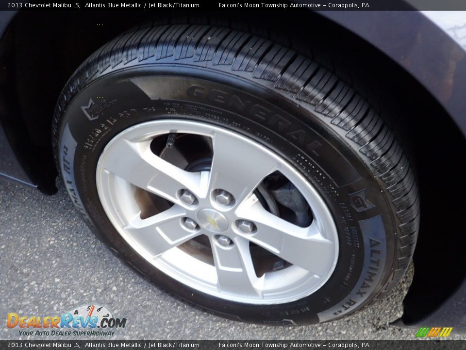 2013 Chevrolet Malibu LS Atlantis Blue Metallic / Jet Black/Titanium Photo #10