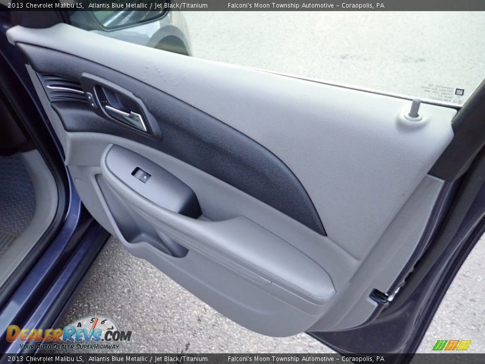 2013 Chevrolet Malibu LS Atlantis Blue Metallic / Jet Black/Titanium Photo #13