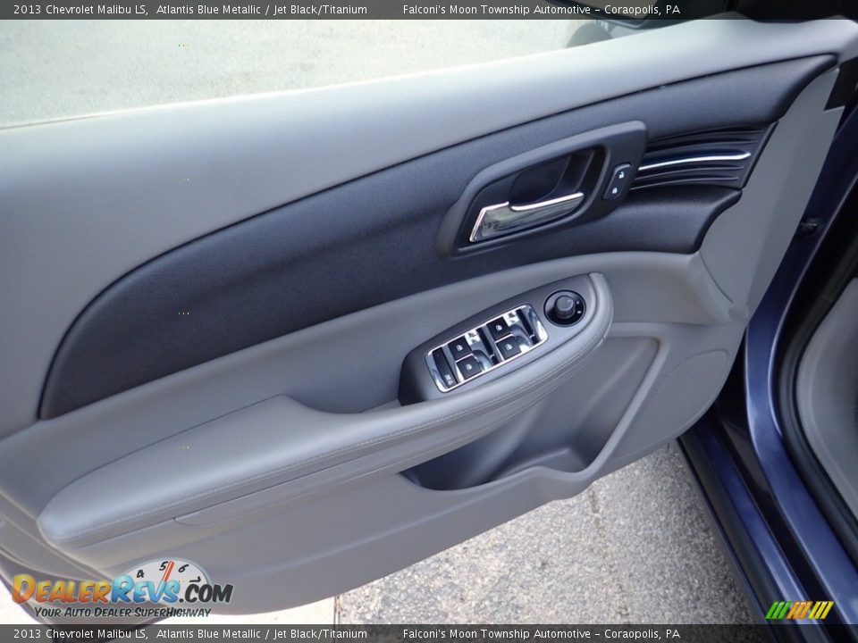2013 Chevrolet Malibu LS Atlantis Blue Metallic / Jet Black/Titanium Photo #20