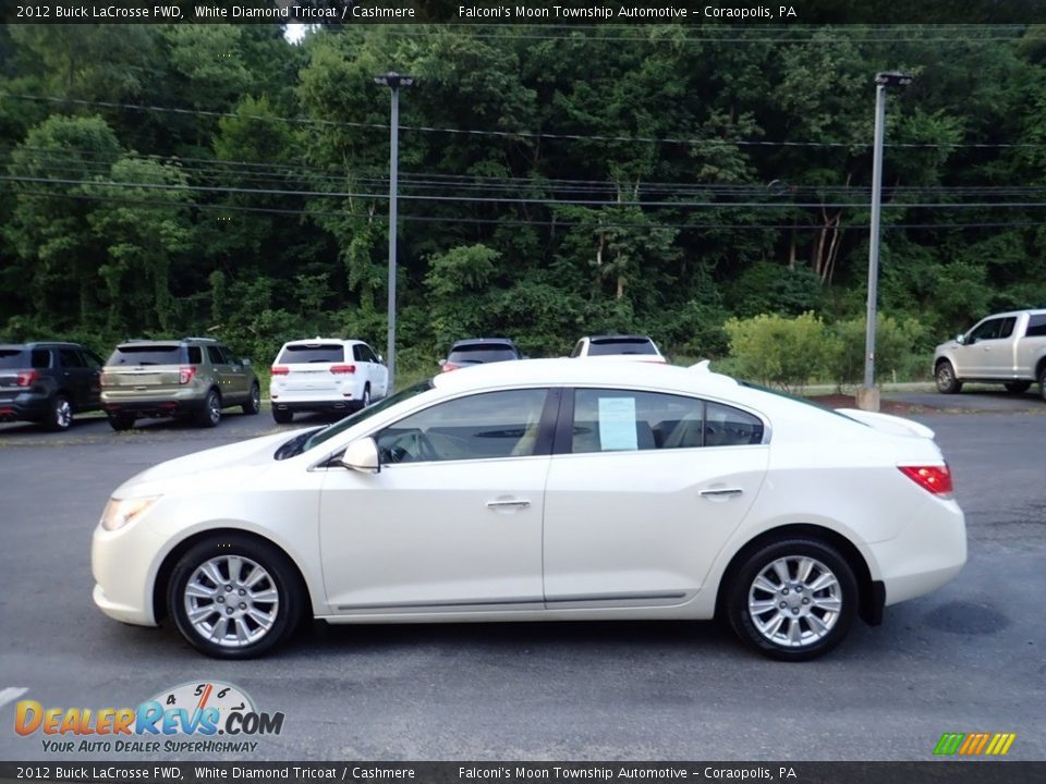 2012 Buick LaCrosse FWD White Diamond Tricoat / Cashmere Photo #6