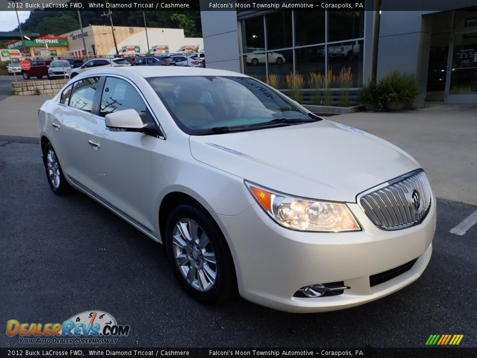 2012 Buick LaCrosse FWD White Diamond Tricoat / Cashmere Photo #9