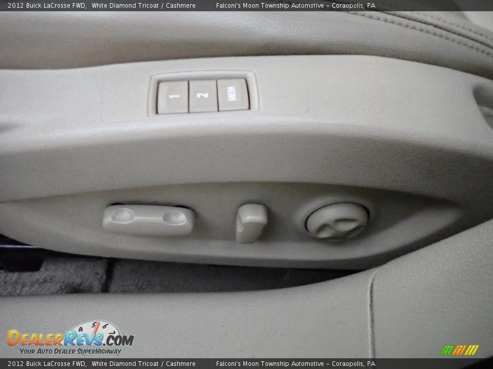 2012 Buick LaCrosse FWD White Diamond Tricoat / Cashmere Photo #21