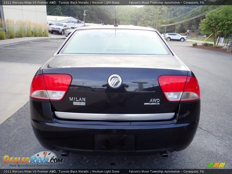 2011 Mercury Milan V6 Premier AWD Tuxedo Black Metallic / Medium Light Stone Photo #3