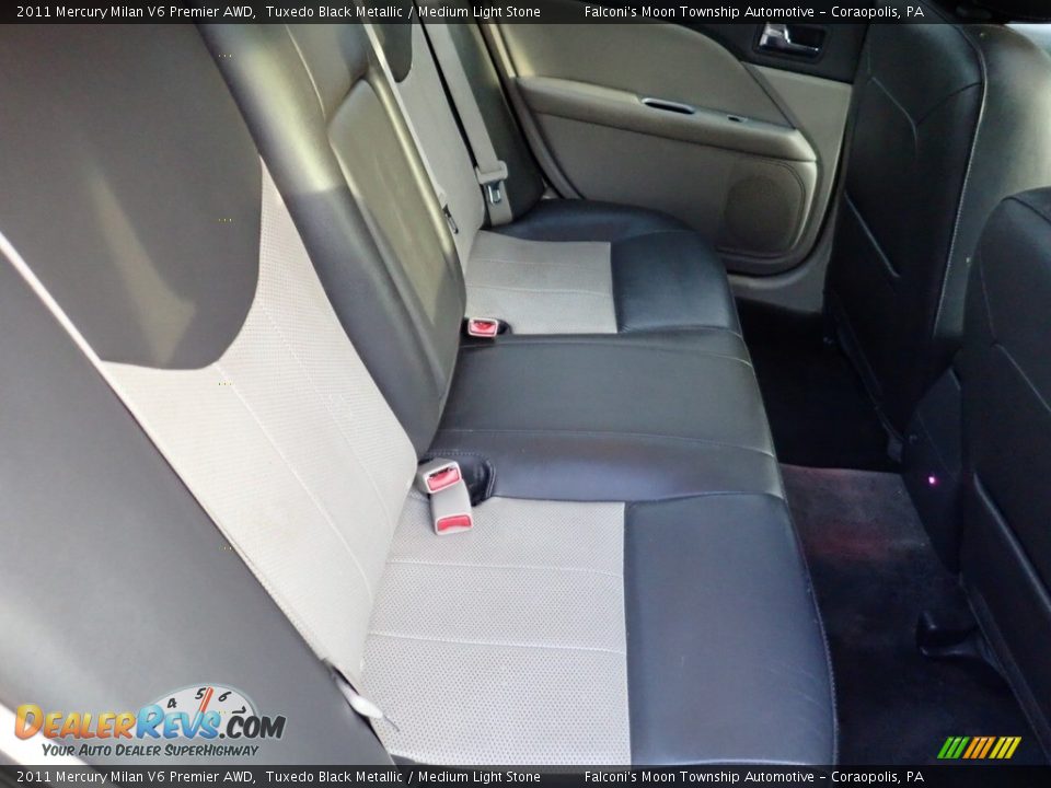 Rear Seat of 2011 Mercury Milan V6 Premier AWD Photo #14