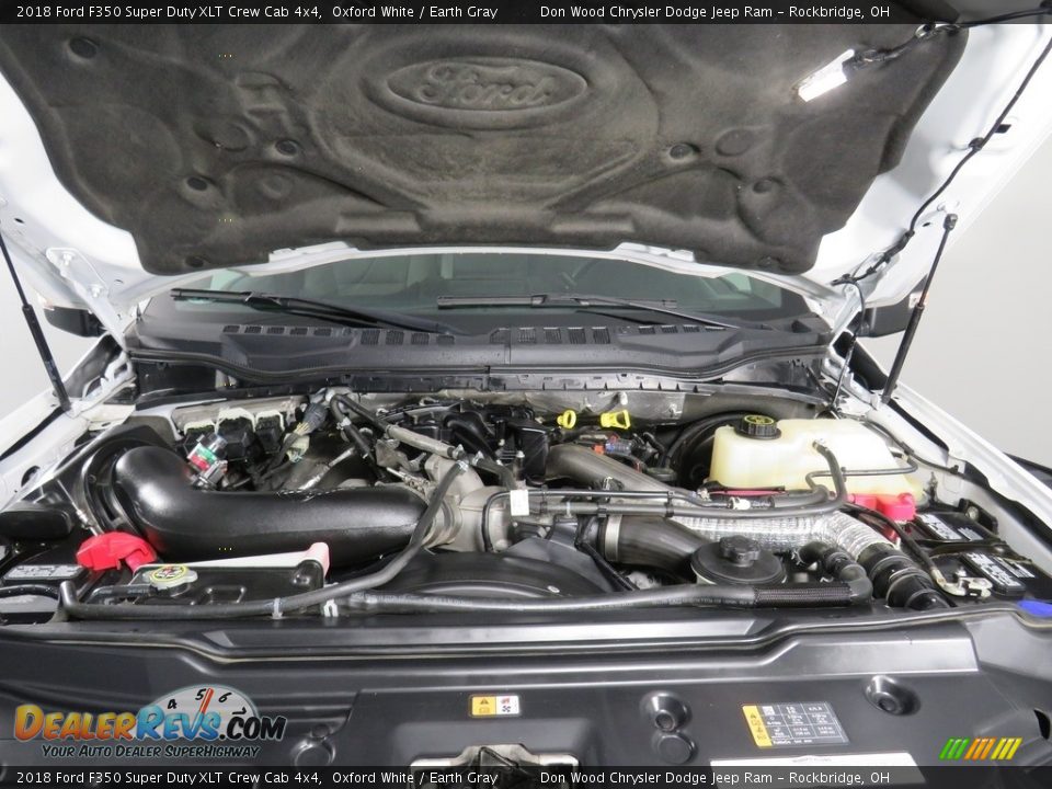2018 Ford F350 Super Duty XLT Crew Cab 4x4 Oxford White / Earth Gray Photo #7