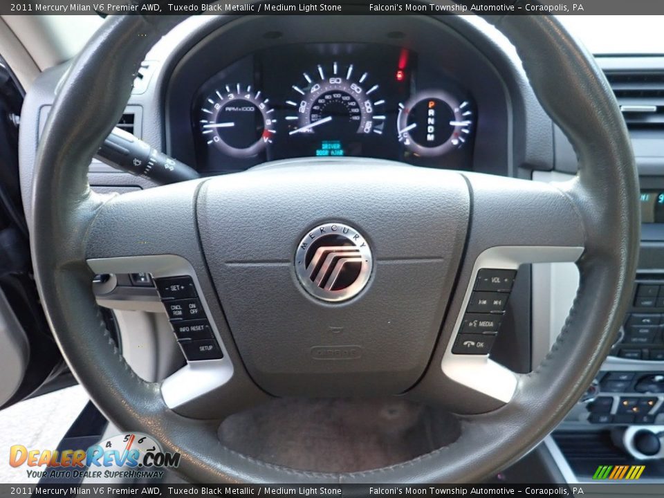 2011 Mercury Milan V6 Premier AWD Steering Wheel Photo #22